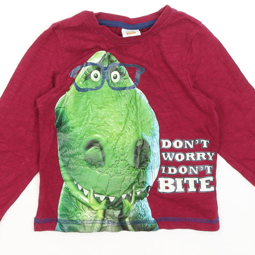 Mini Club Baby Red   Basic T-Shirt Size 18-24 Months  - Toy Story Dino