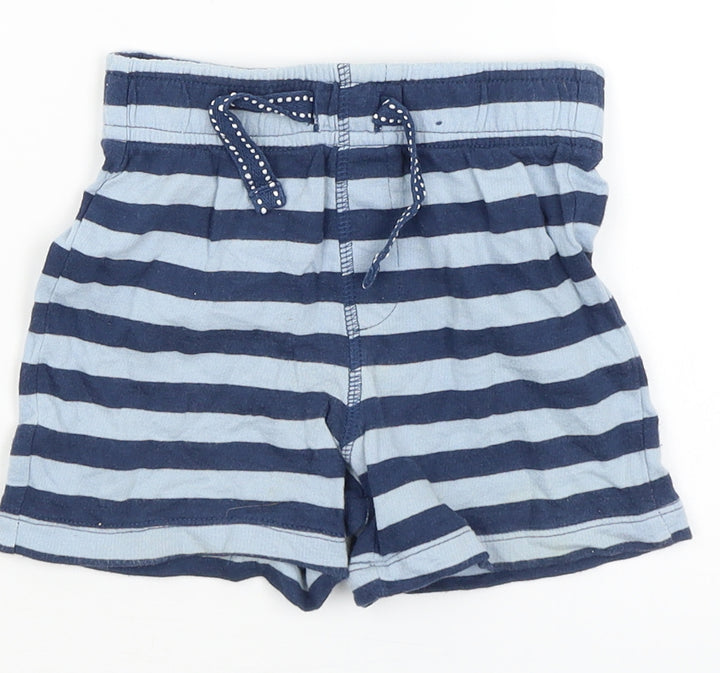 TU Baby Blue Striped  Cropped Trousers Size 18-24 Months