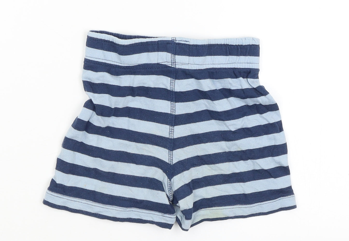 TU Baby Blue Striped  Cropped Trousers Size 18-24 Months