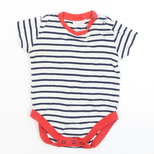 NEXT Baby White Striped  Romper One-Piece Size 6-9 Months