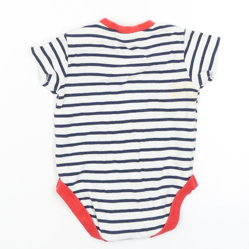 NEXT Baby White Striped  Romper One-Piece Size 6-9 Months