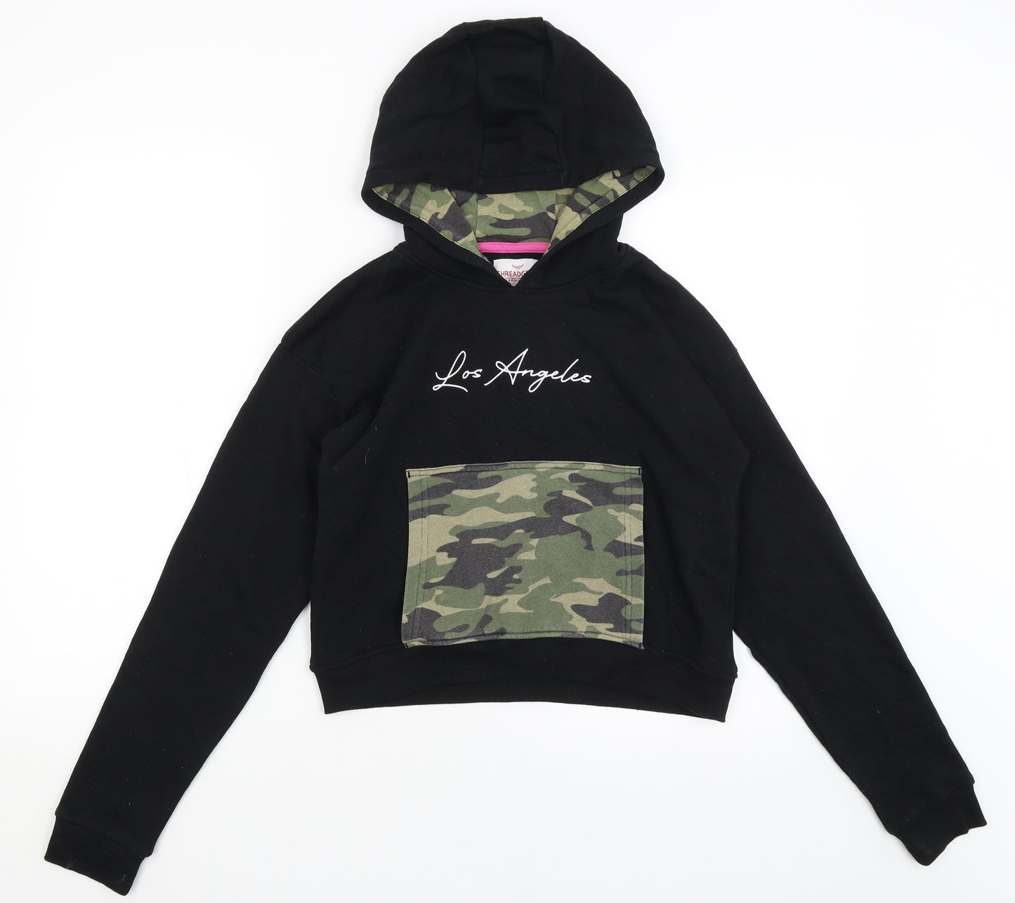 Threadgirls Girls Black   Pullover Hoodie Size 13 Years  - Los Angeles