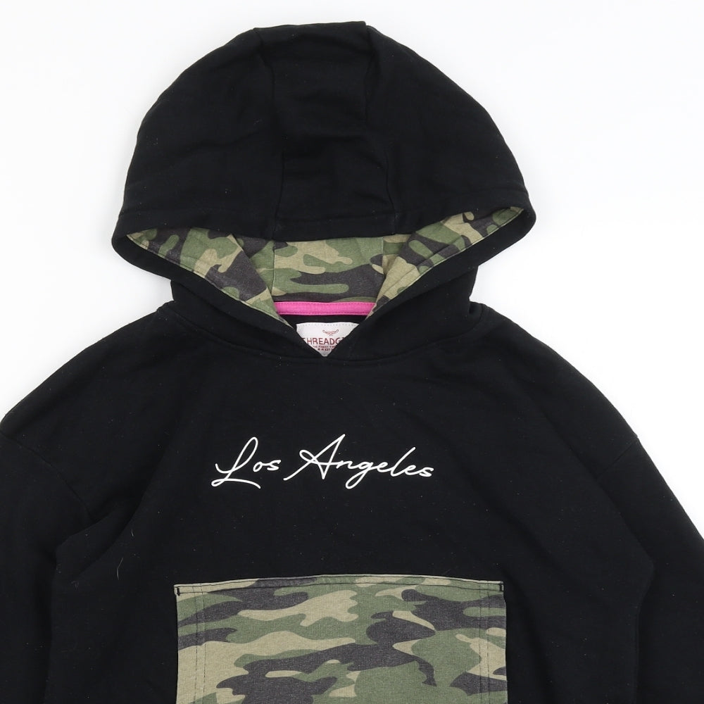 Threadgirls Girls Black   Pullover Hoodie Size 13 Years  - Los Angeles