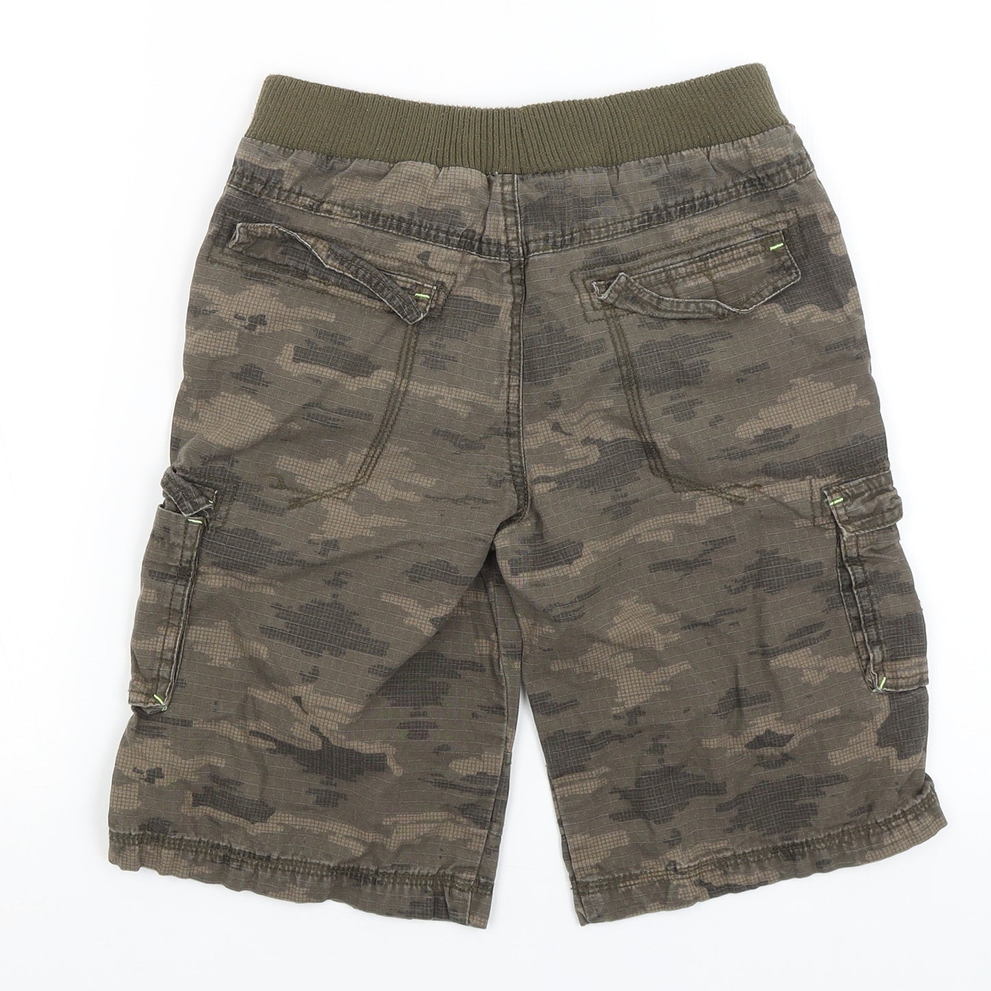 George Boys Green Camouflage  Bermuda Shorts Size 10-11 Years