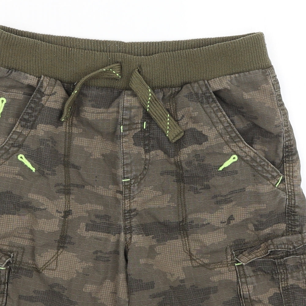 George Boys Green Camouflage  Bermuda Shorts Size 10-11 Years