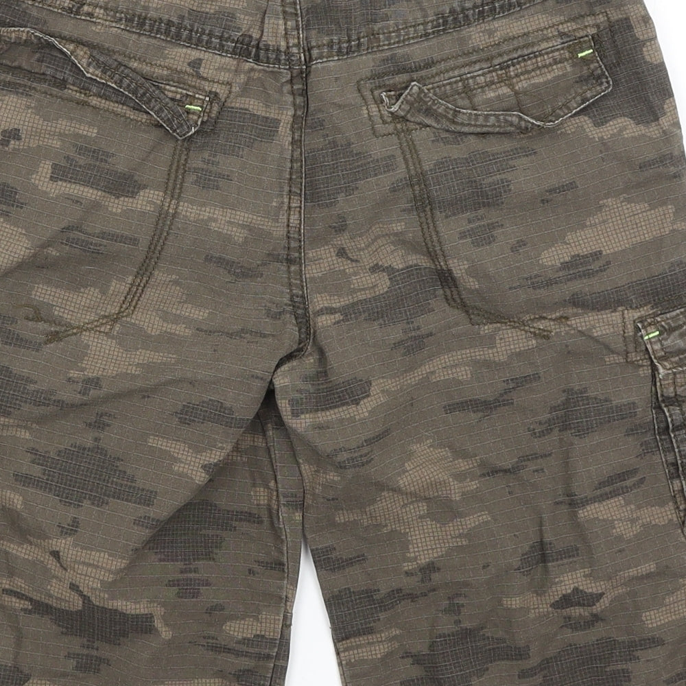 George Boys Green Camouflage  Bermuda Shorts Size 10-11 Years