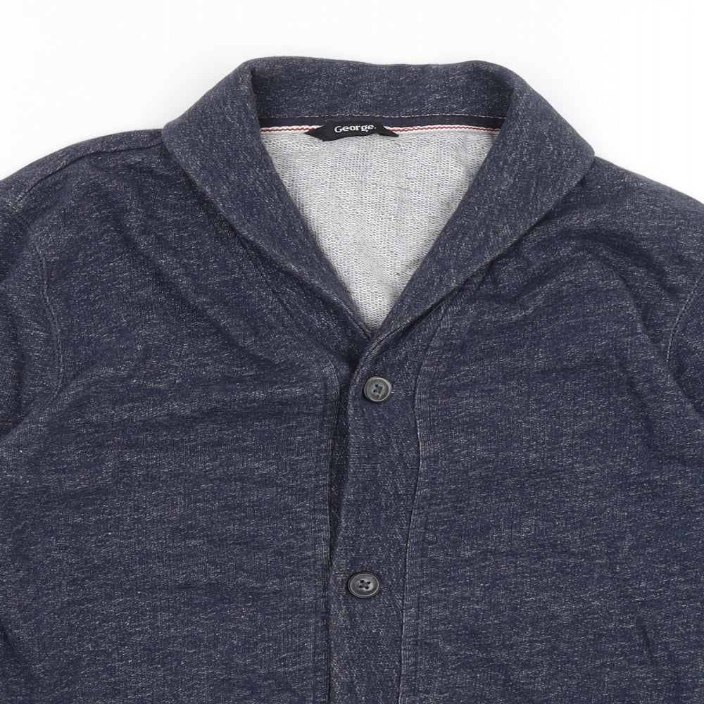 George Boys Blue   Cardigan Jumper Size 12-13 Years