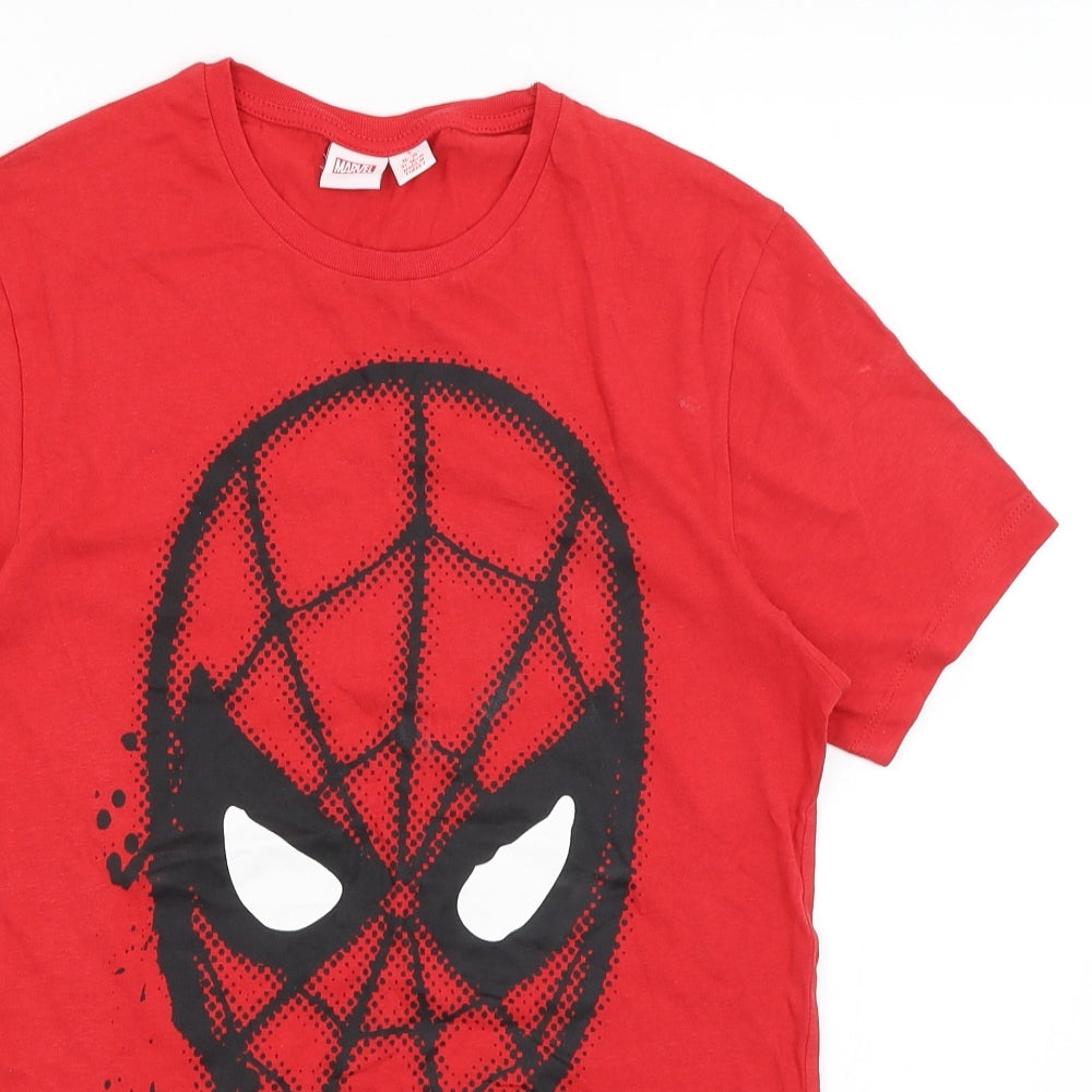 Marvel Mens Red    T-Shirt Size S  - Spiderman