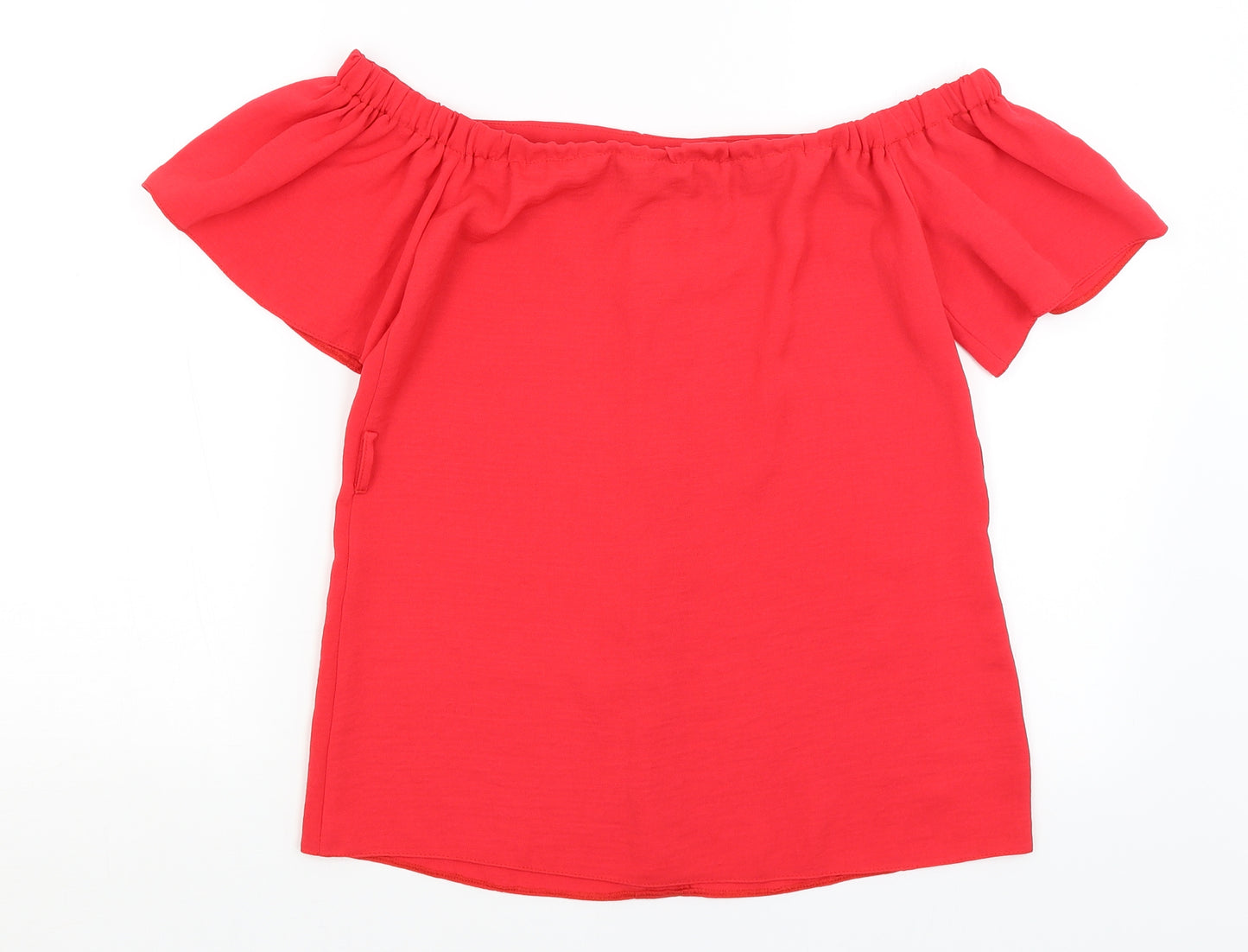 Preworn Womens Red   Basic Blouse Size S