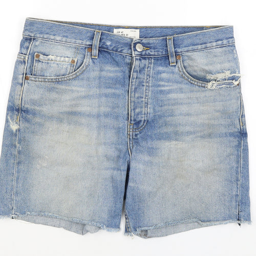 Zara Mens Blue   Bermuda Shorts Size 32 in