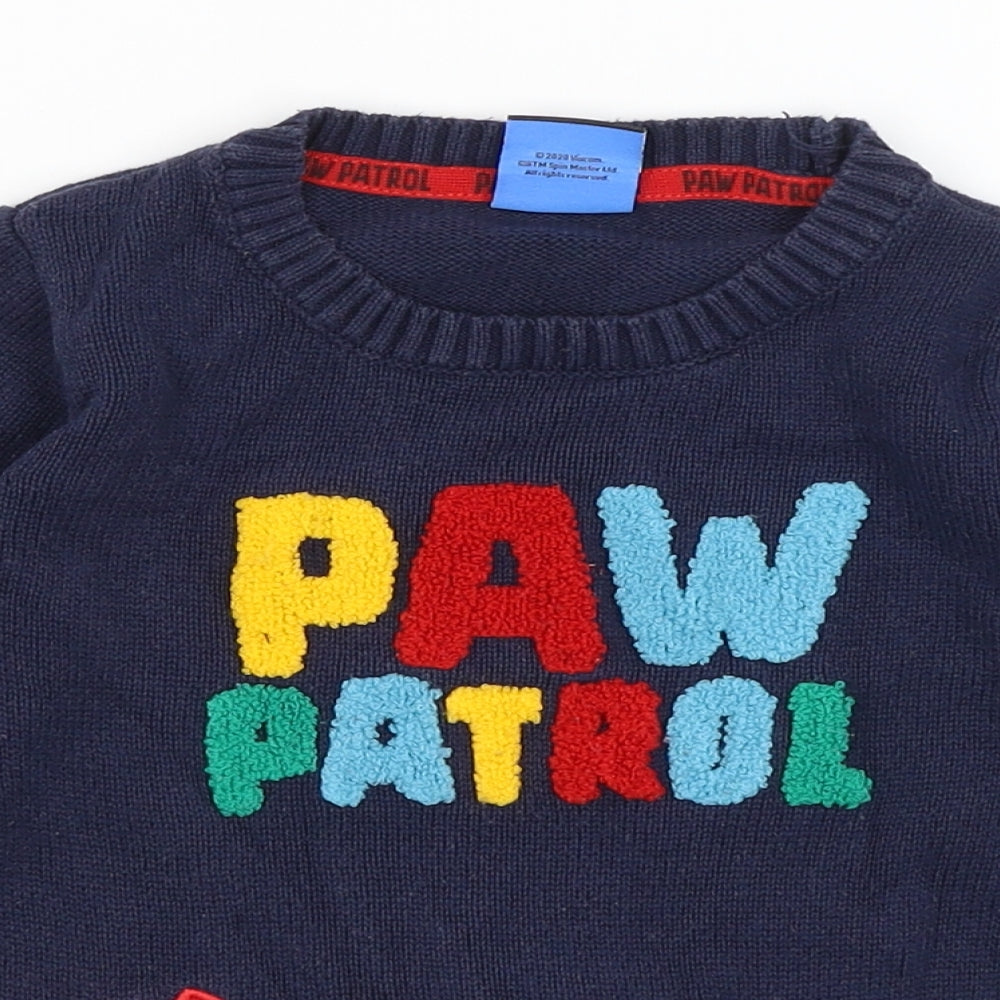 George Boys Blue   Pullover Jumper Size 4-5 Years  - Paw Patrol