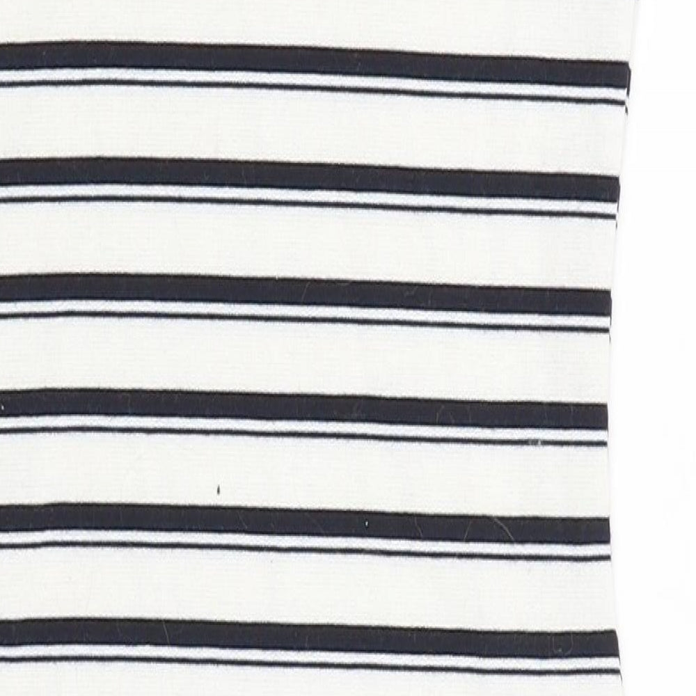 Primark Womens White Striped  Pencil Dress  Size 8