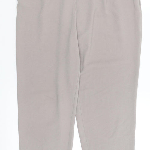 M&Co Womens Grey   Trousers  Size 12 L29 in