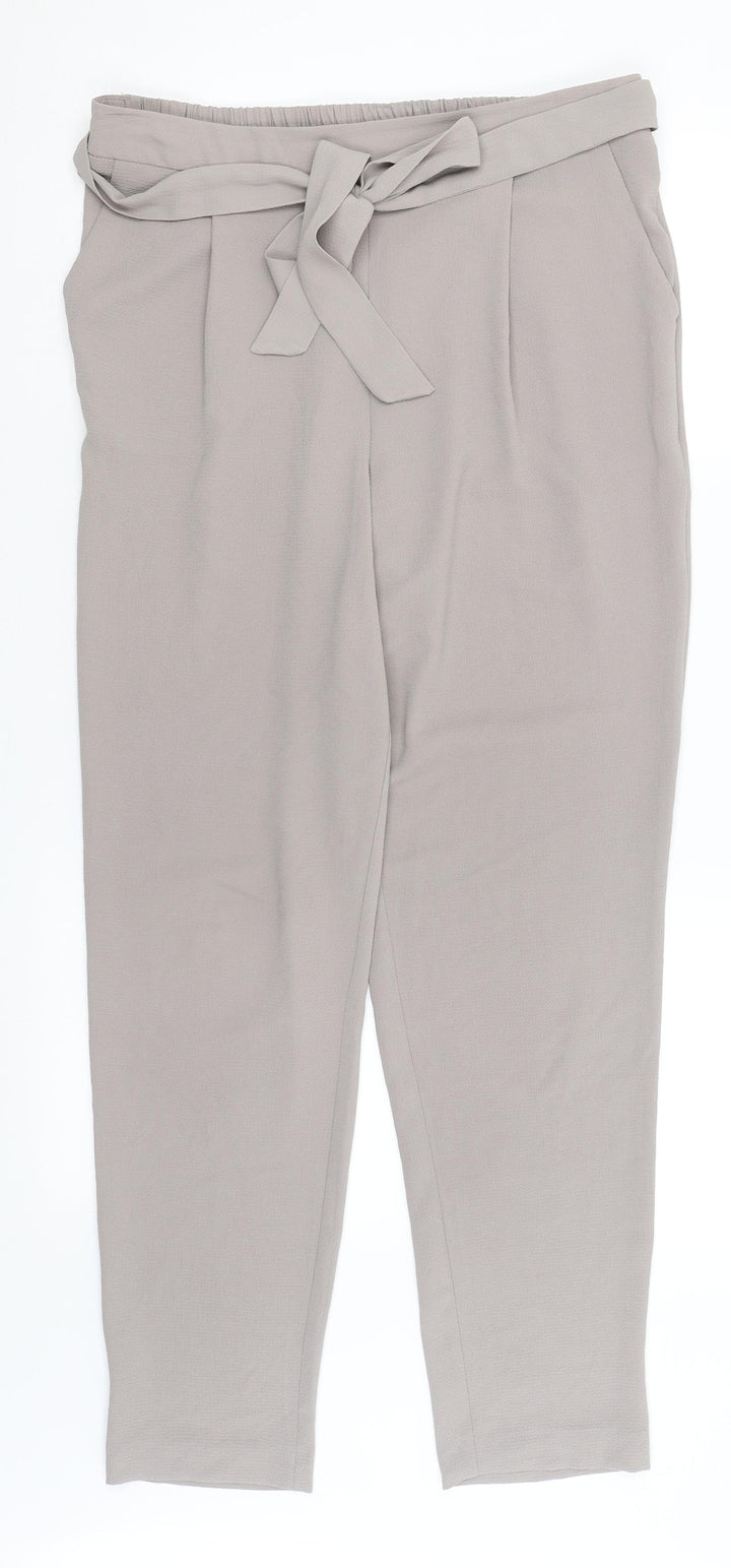 M&Co Womens Grey Trousers Size 12 L29 in