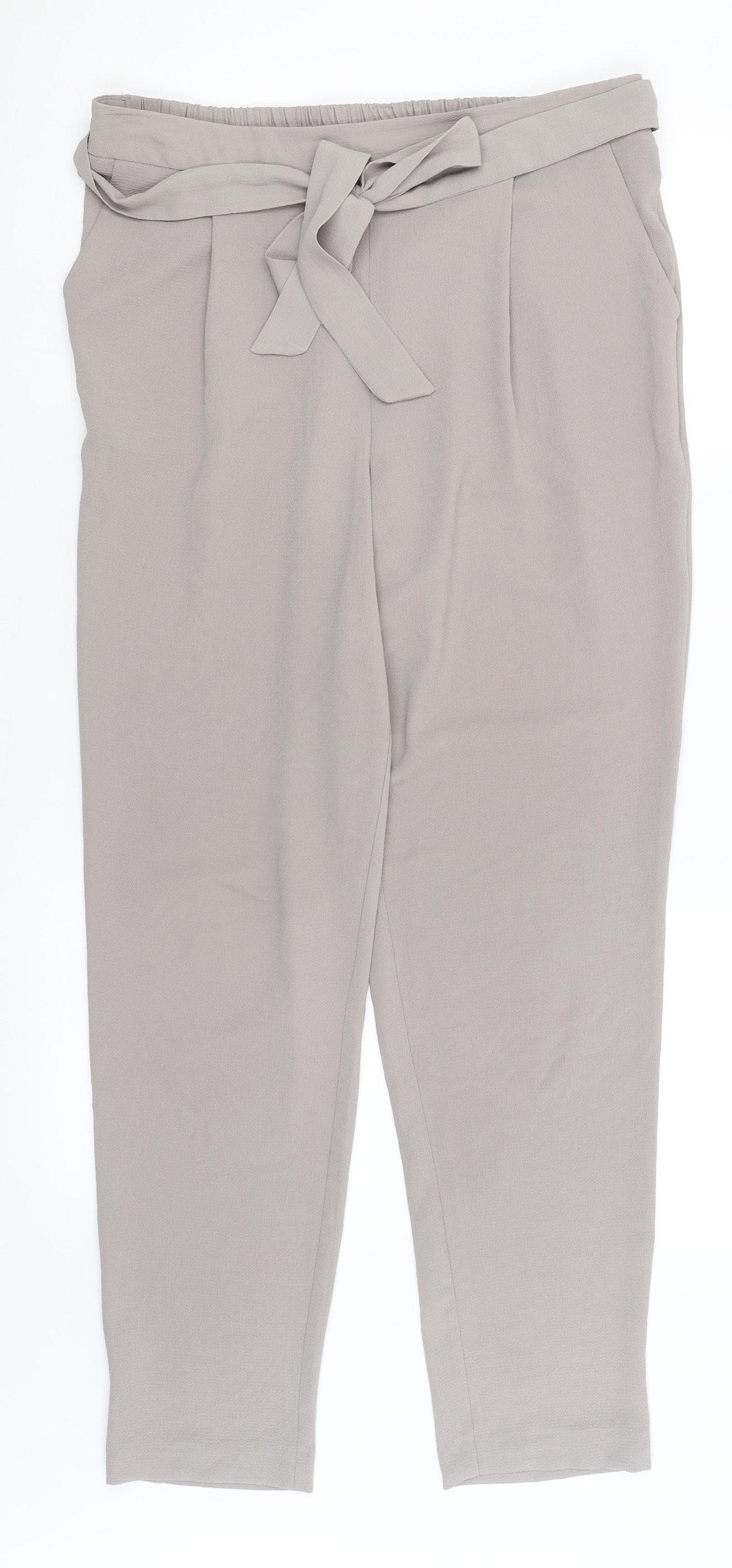 M&Co Womens Grey   Trousers  Size 12 L29 in