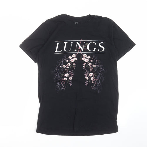 florence & the machine Womens Black   Basic T-Shirt Size M  - Lungs