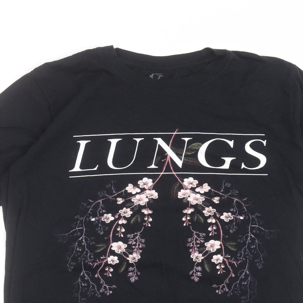 florence & the machine Womens Black   Basic T-Shirt Size M  - Lungs