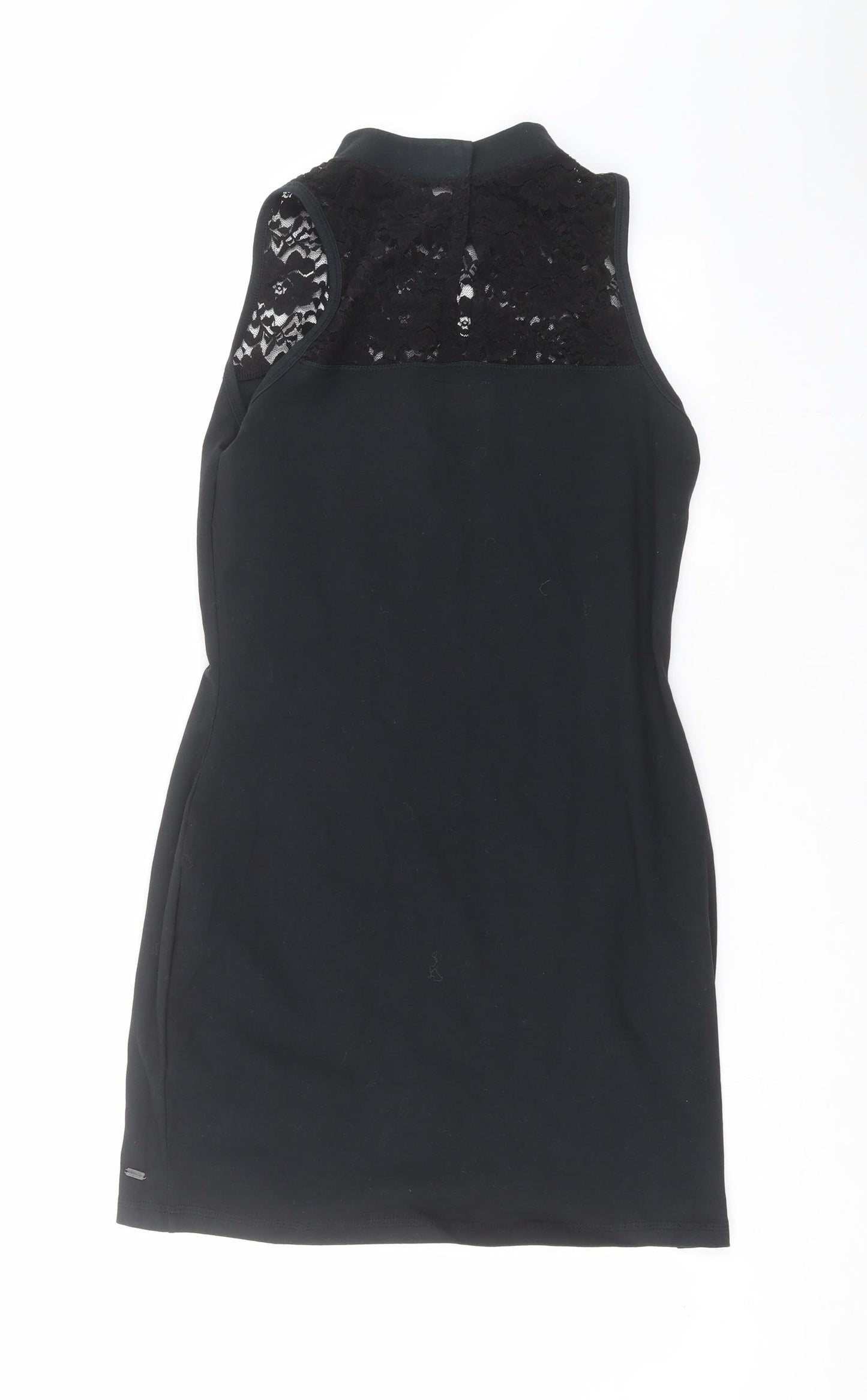 Superdry Womens Black   Mini  Size L  - lace detail, bodycon