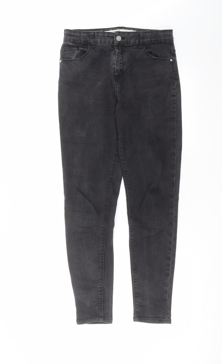 Primark Girls Grey Denim Skinny Jeans Size 13-14 Years