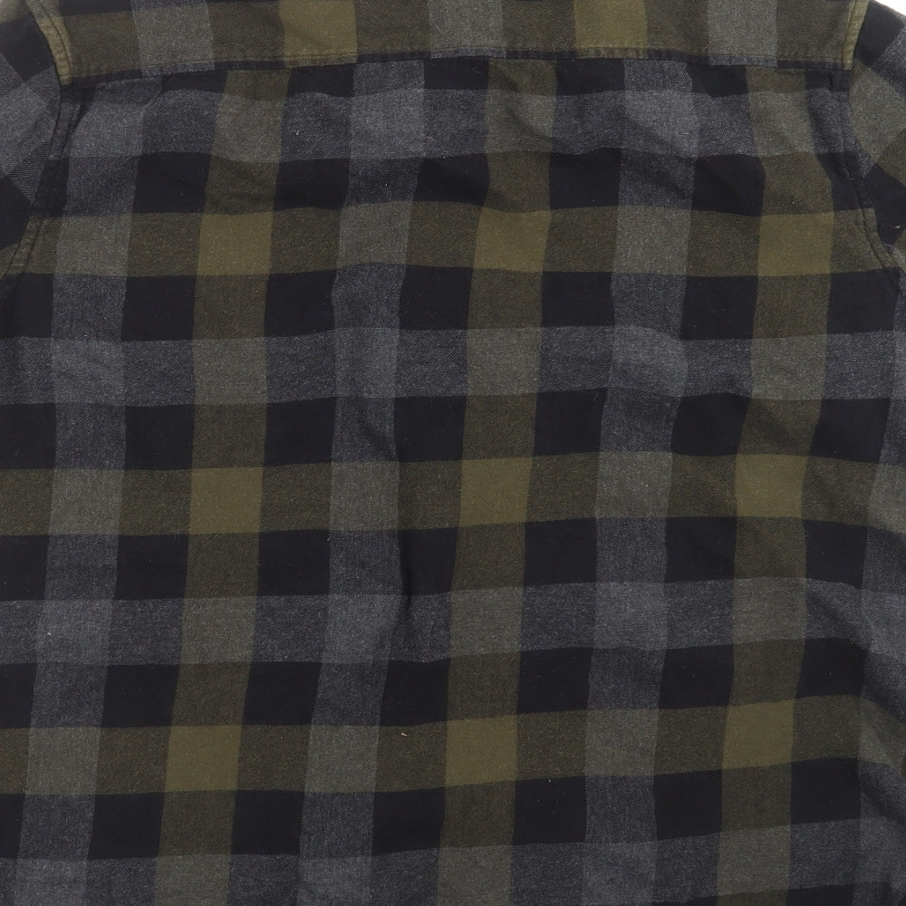 Primark Mens Green Check   Button-Up Size 2XL
