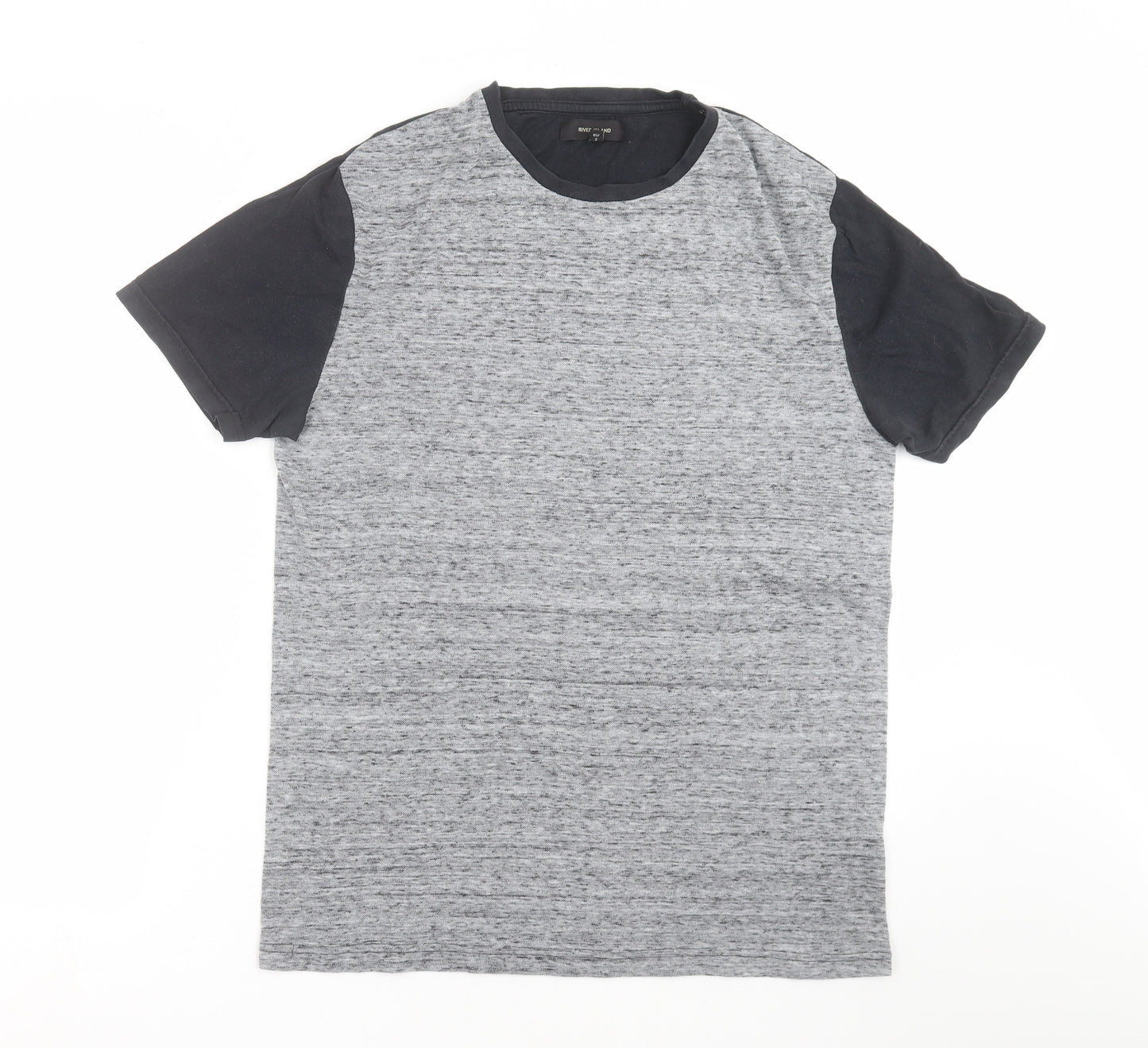 River Island Mens Grey    T-Shirt Size M