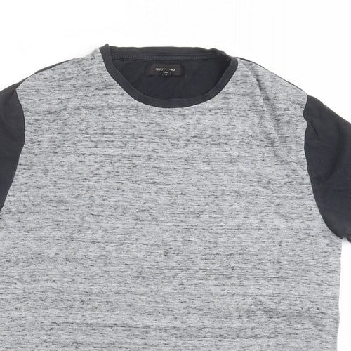 River Island Mens Grey    T-Shirt Size M