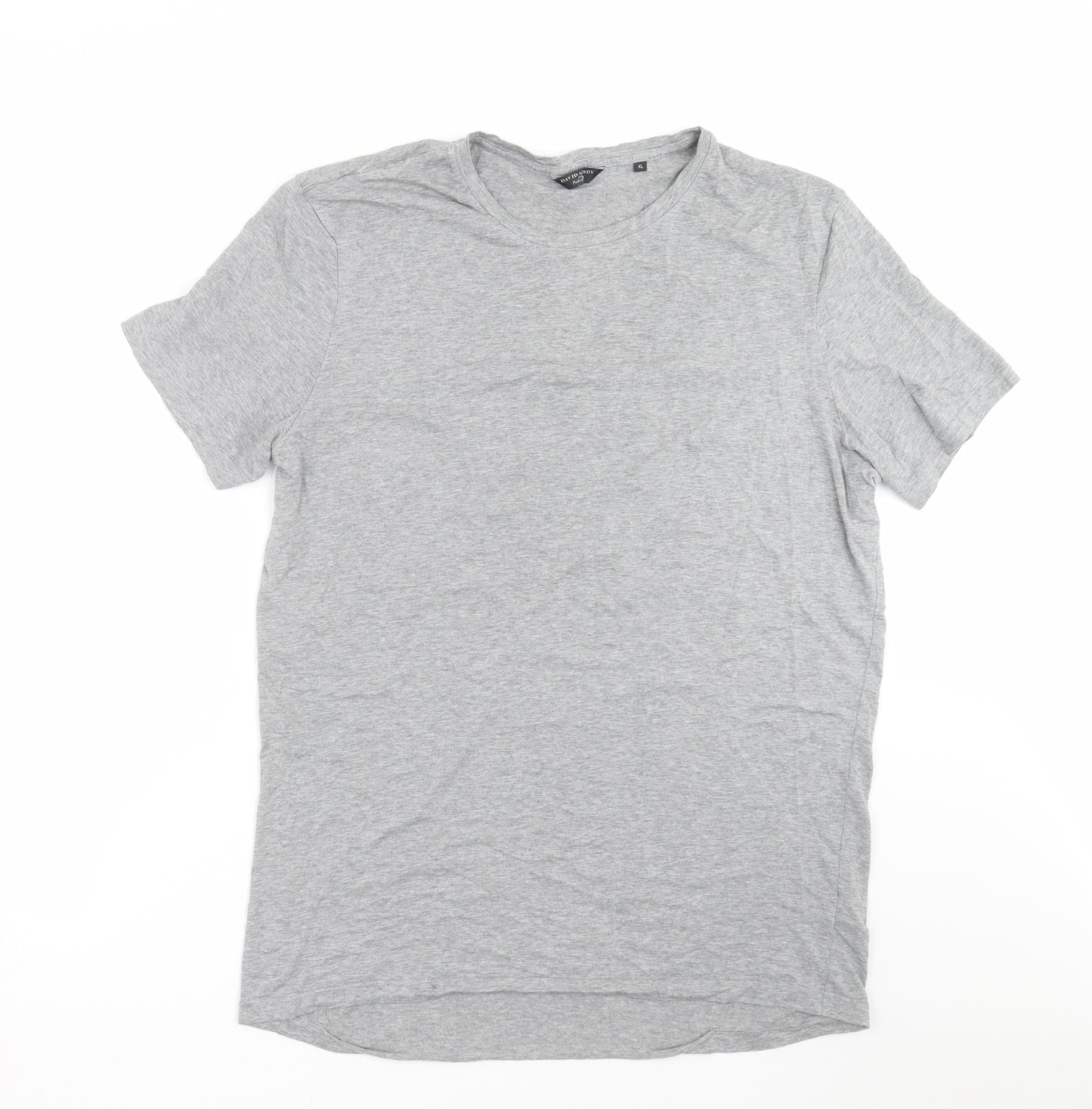 David gandy Mens Grey    T-Shirt Size XL
