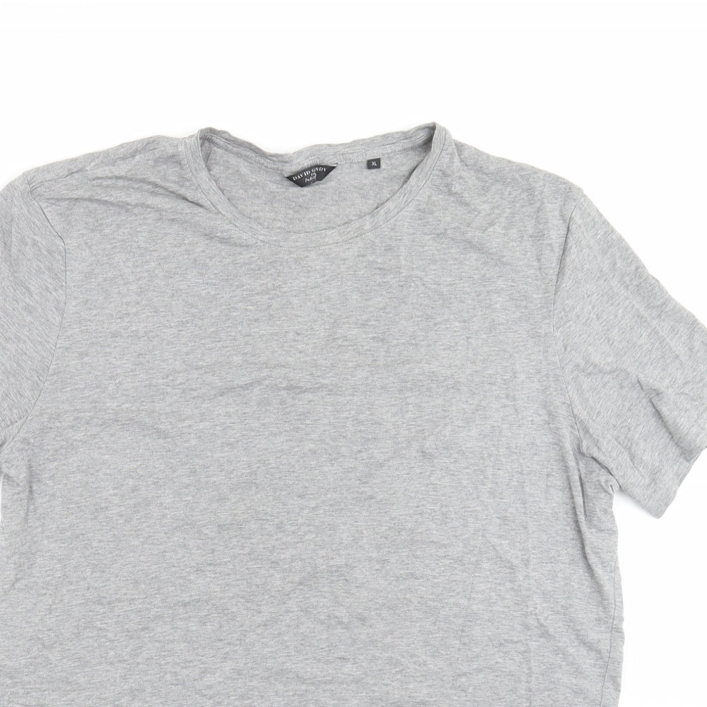David gandy Mens Grey    T-Shirt Size XL