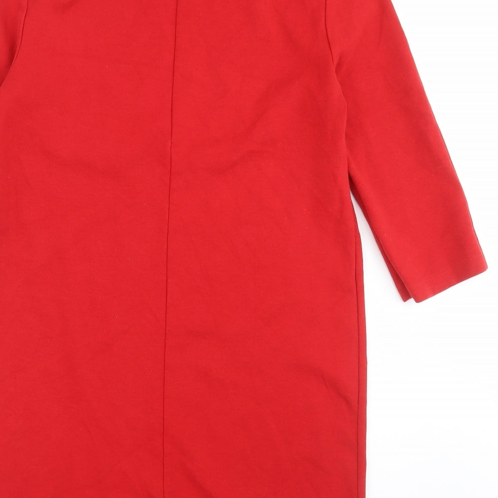 Zara Womens Red   Pullover Jumper Size S