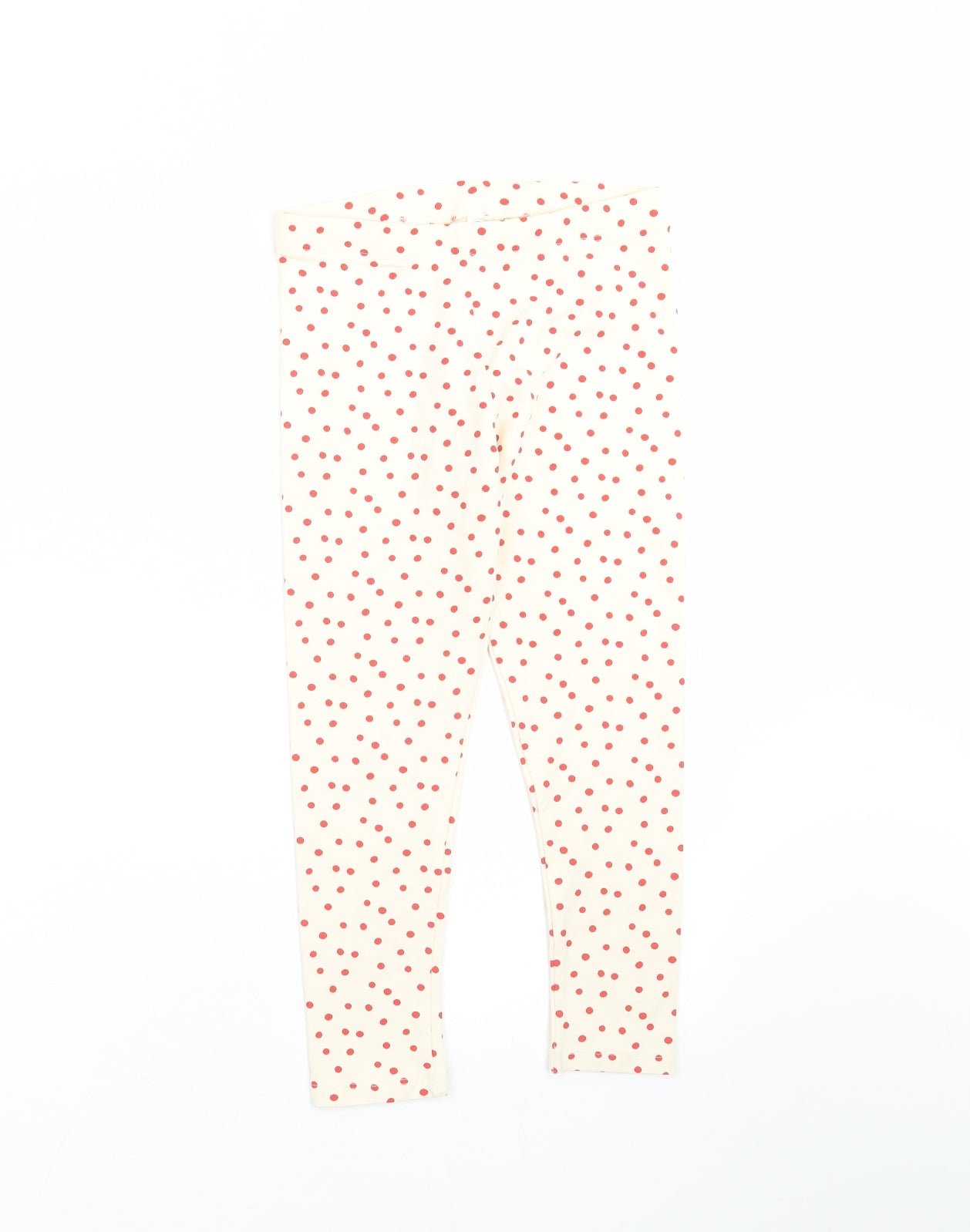 NEXT Girls Ivory Polka Dot  Carrot Trousers Size 6-7 Years - leggings