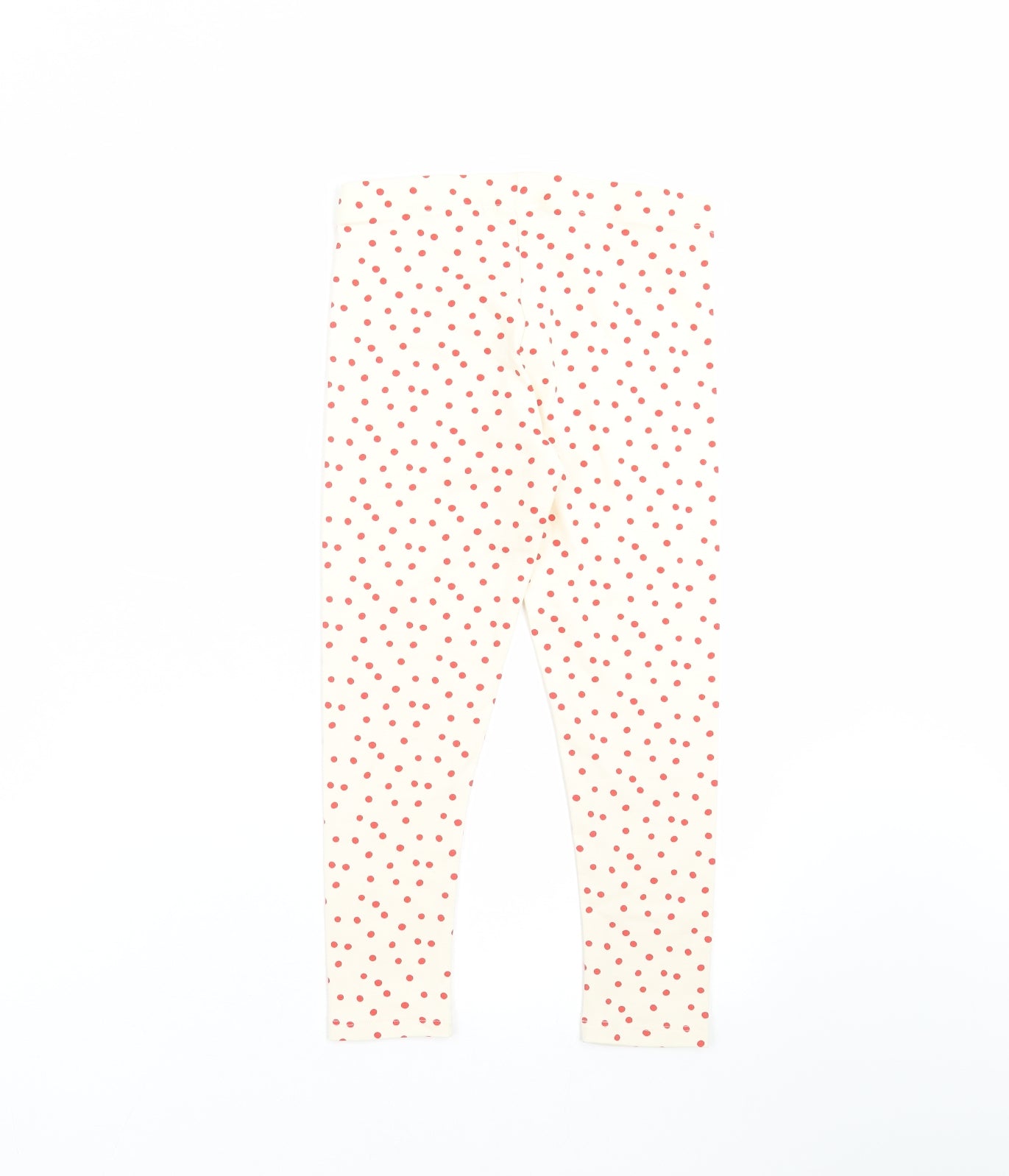 NEXT Girls Ivory Polka Dot  Carrot Trousers Size 6-7 Years - leggings