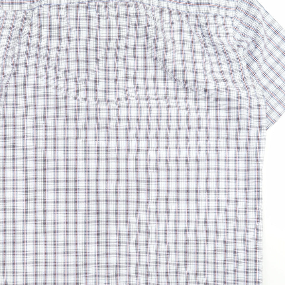 Lincoln Mens Blue Check   Button-Up Size M