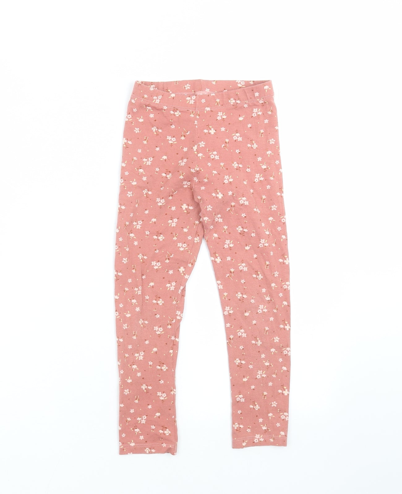 George Girls Pink Floral   Pyjama Pants Size 5-6 Years