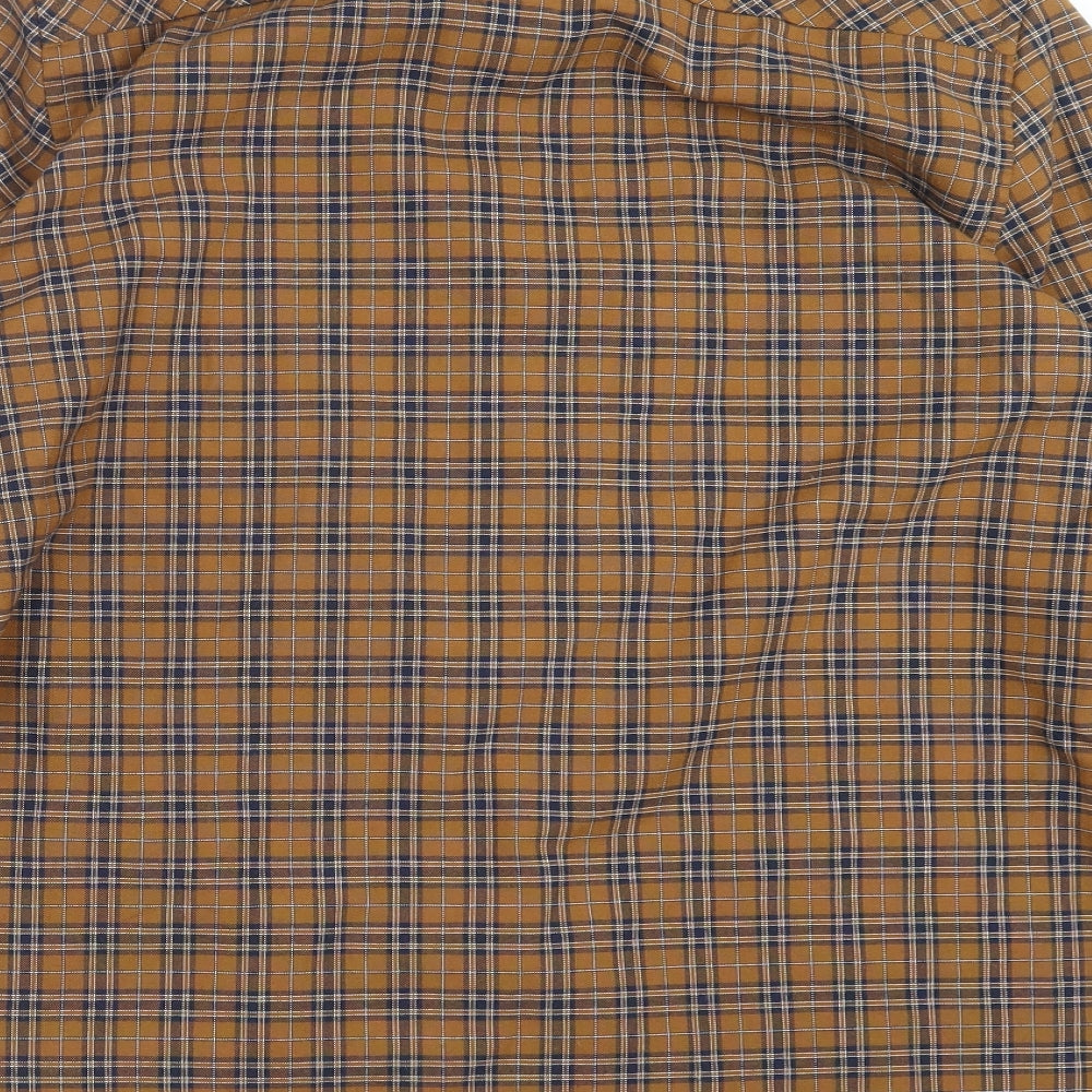 Burton Mens Brown Check   Button-Up Size L