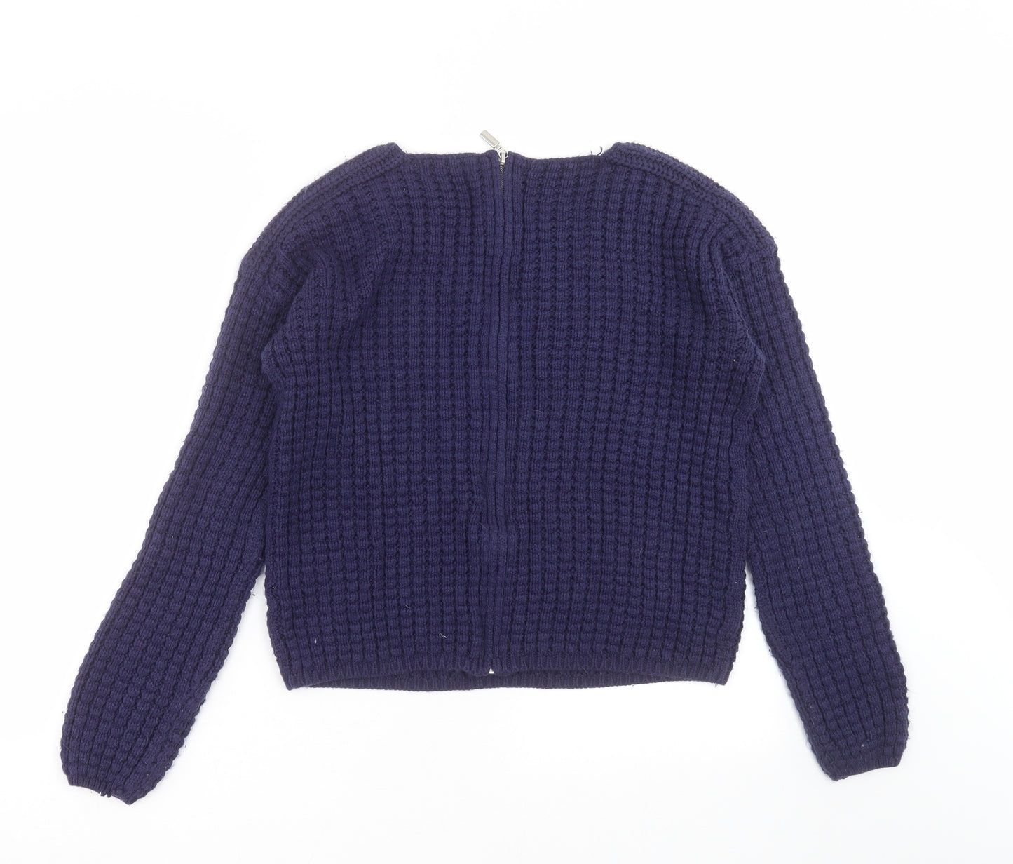 New Look Womens Blue  Knit Pullover Jumper Size 10