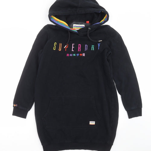 Superdry Womens Black   Jumper Dress  Size 12  - Hoodie Dress