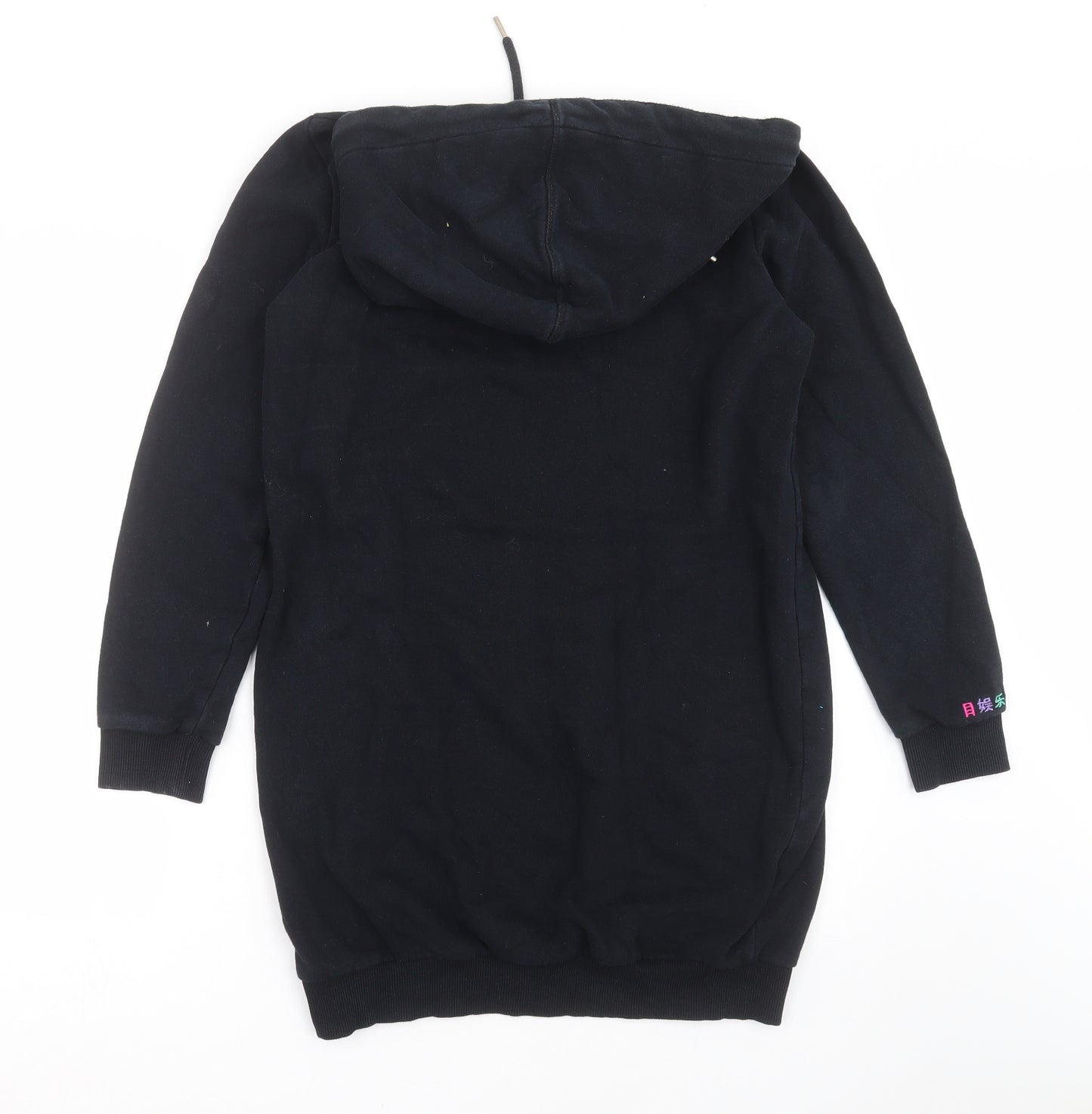 Superdry Womens Black   Jumper Dress  Size 12  - Hoodie Dress