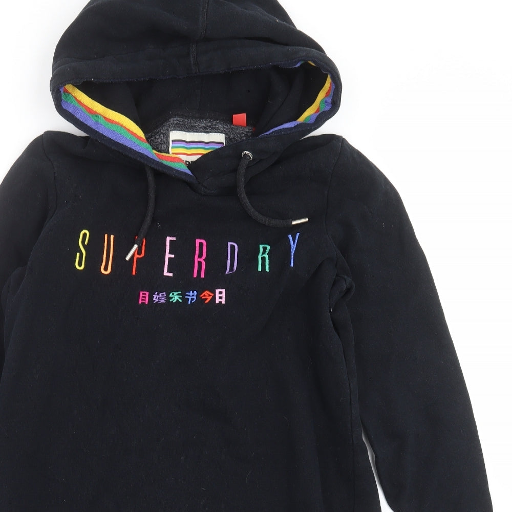 Superdry Womens Black   Jumper Dress  Size 12  - Hoodie Dress