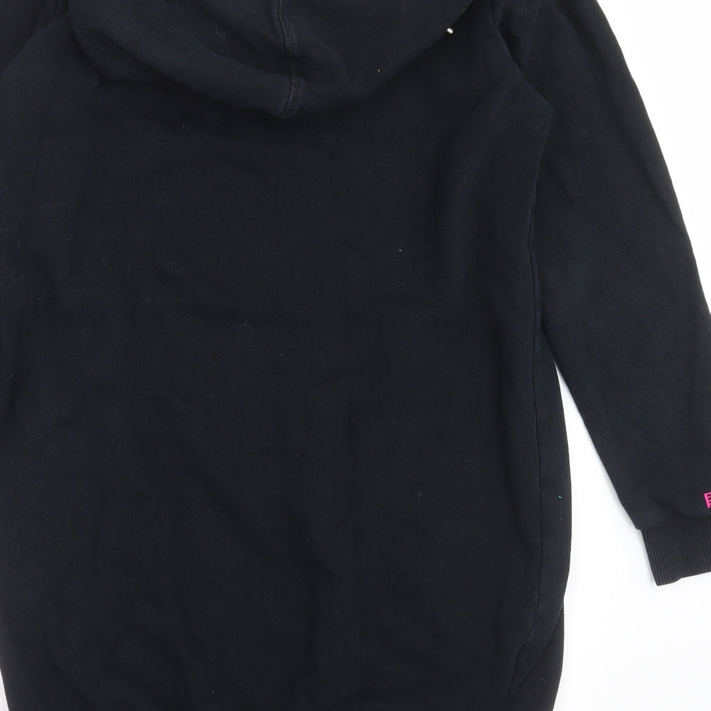 Superdry Womens Black   Jumper Dress  Size 12  - Hoodie Dress