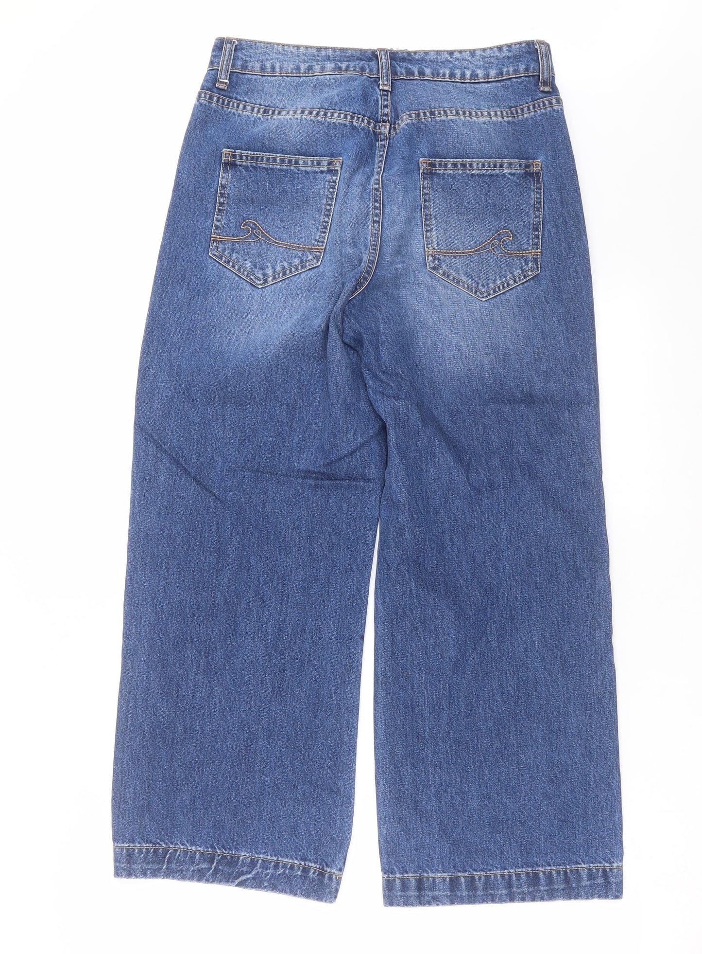 ROXY Womens Blue  Denim Wide-Leg Jeans Size 28 in L26 in