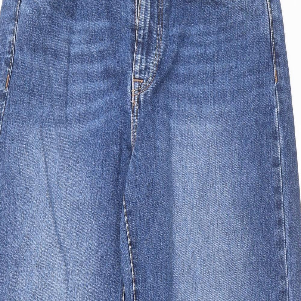 ROXY Womens Blue  Denim Wide-Leg Jeans Size 28 in L26 in