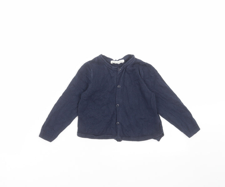 H&M Girls Blue   Cardigan Jumper Size 18-24 Months