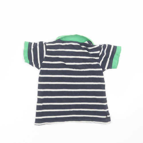 Hadleigh London Boys Blue Striped  Basic Polo Size 2-3 Years