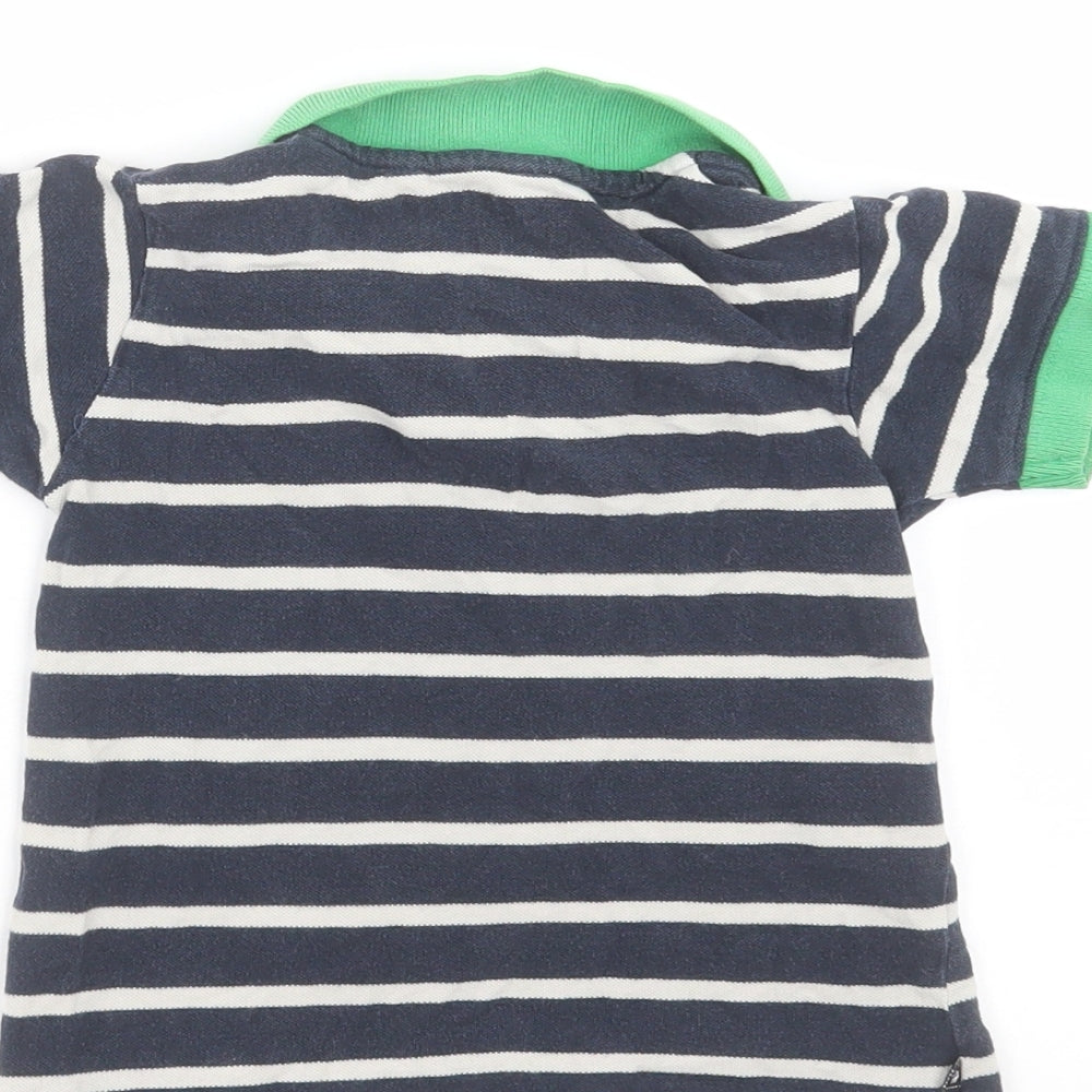 Hadleigh London Boys Blue Striped  Basic Polo Size 2-3 Years