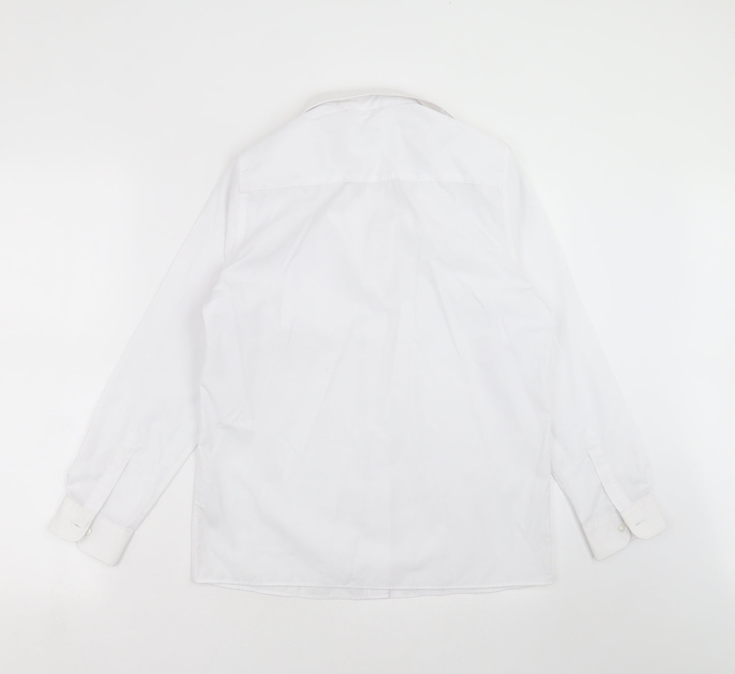 Marks and Spencer Boys White   Basic Button-Up Size 13-14 Years  - school