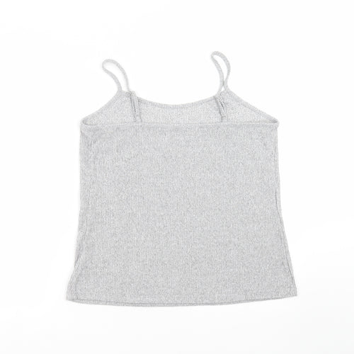 F&F Womens Grey Striped  Camisole T-Shirt Size L