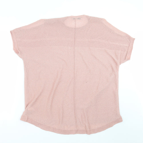 NEXT Womens Pink  Knit Pullover Jumper Size XL  - cold Shoulder