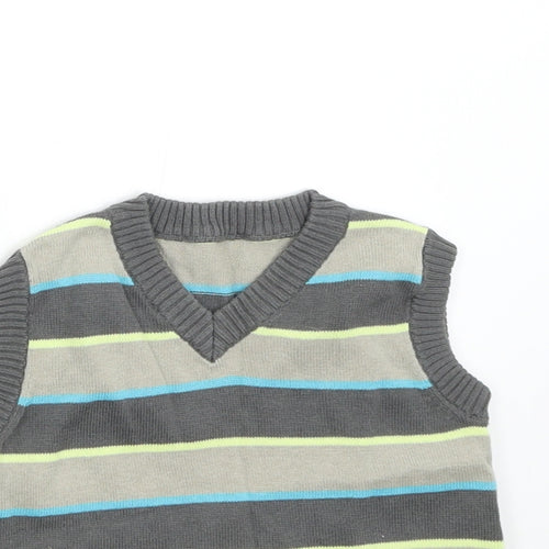 Geeorge Baby Multicoloured Striped Knit Pullover Jumper Size 3-6 Months