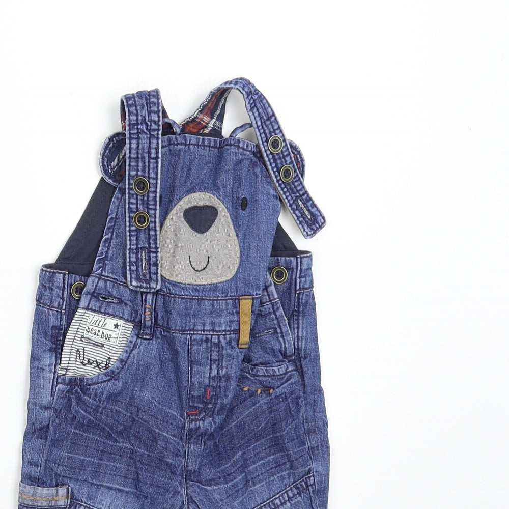 NEXT Baby Blue  Denim Dungaree One-Piece Size 3-6 Months