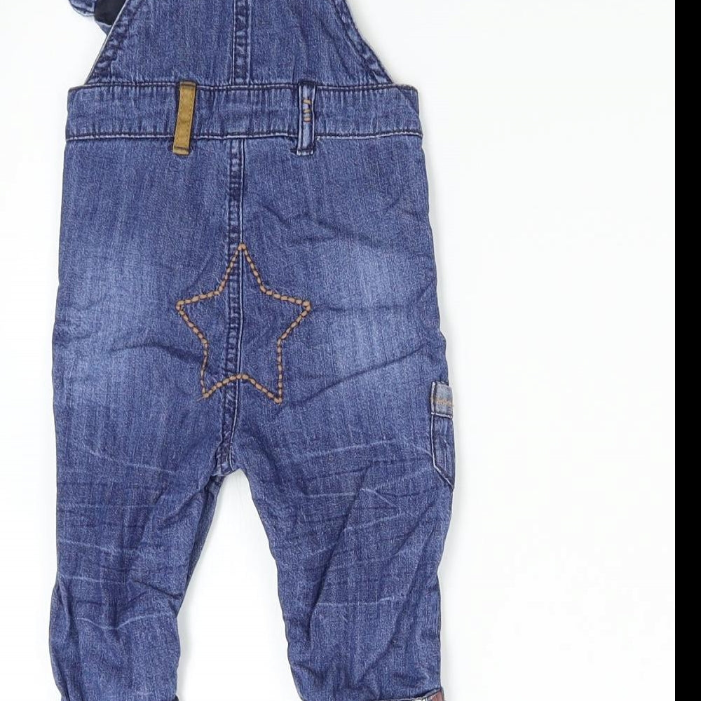 NEXT Baby Blue  Denim Dungaree One-Piece Size 3-6 Months